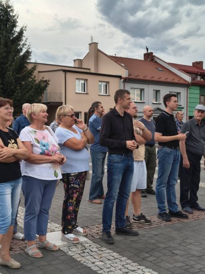 Przejazd kawalerzystów przez Wojsławice